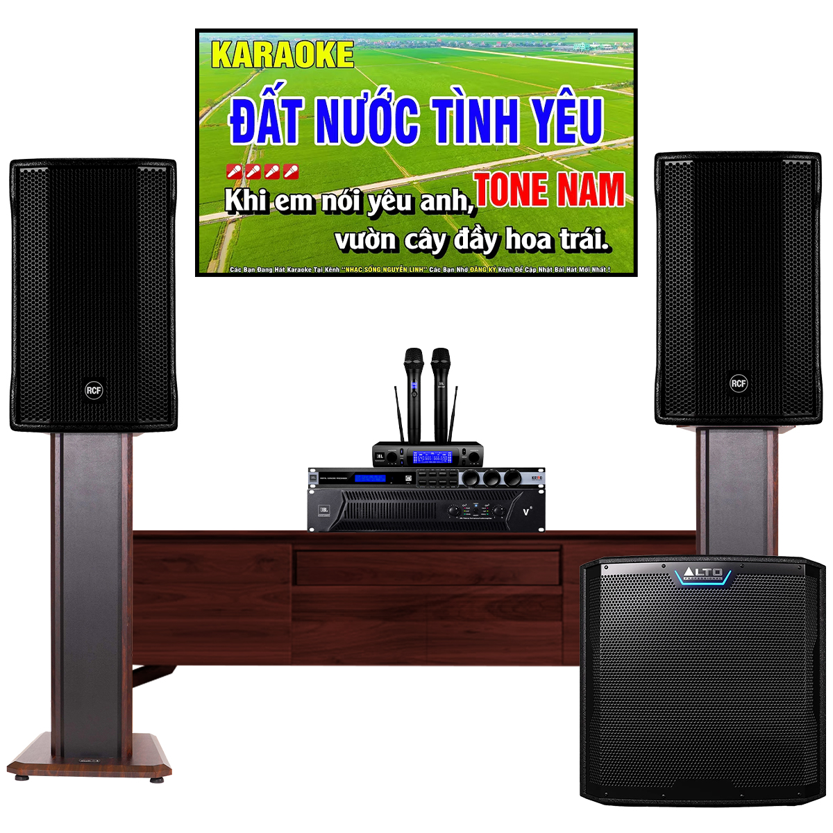 Dàn karaoke gia đình cao cấp RCF 12