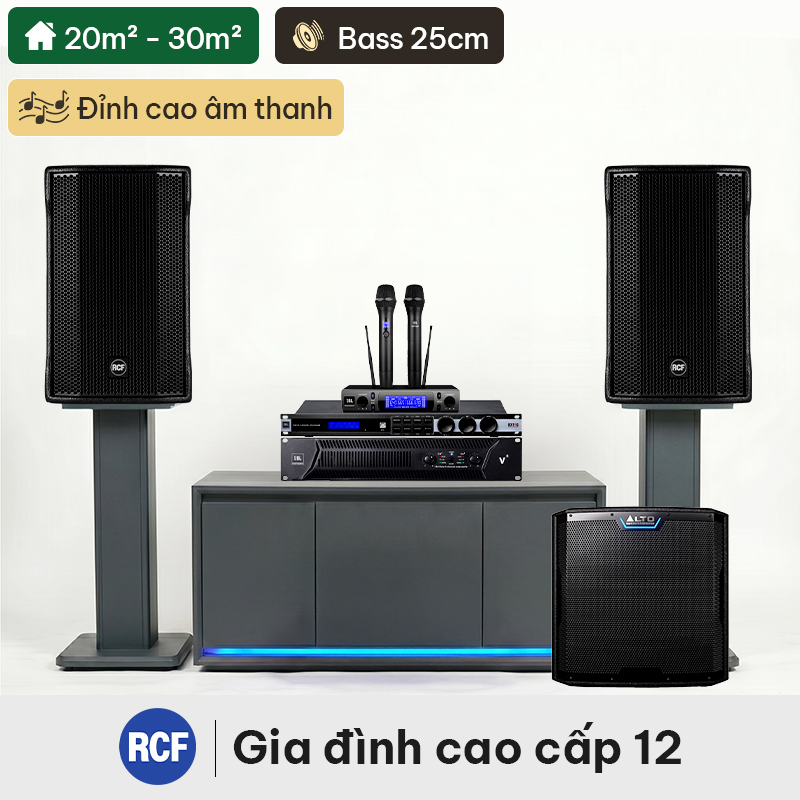 Dàn karaoke gia đình cao cấp RCF 12