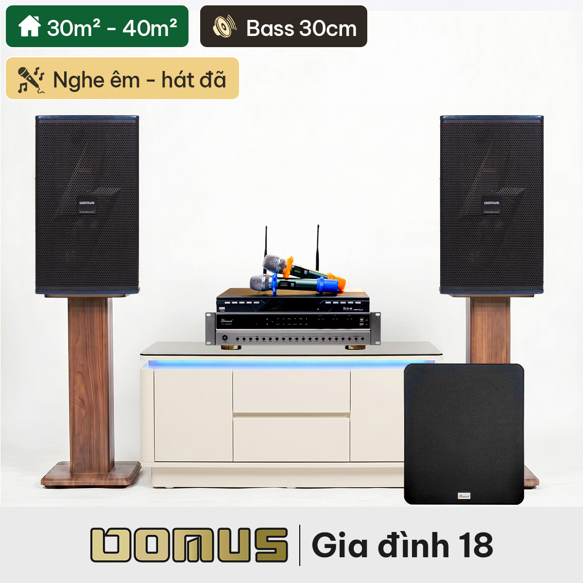 Dàn karaoke gia đình Domus 18