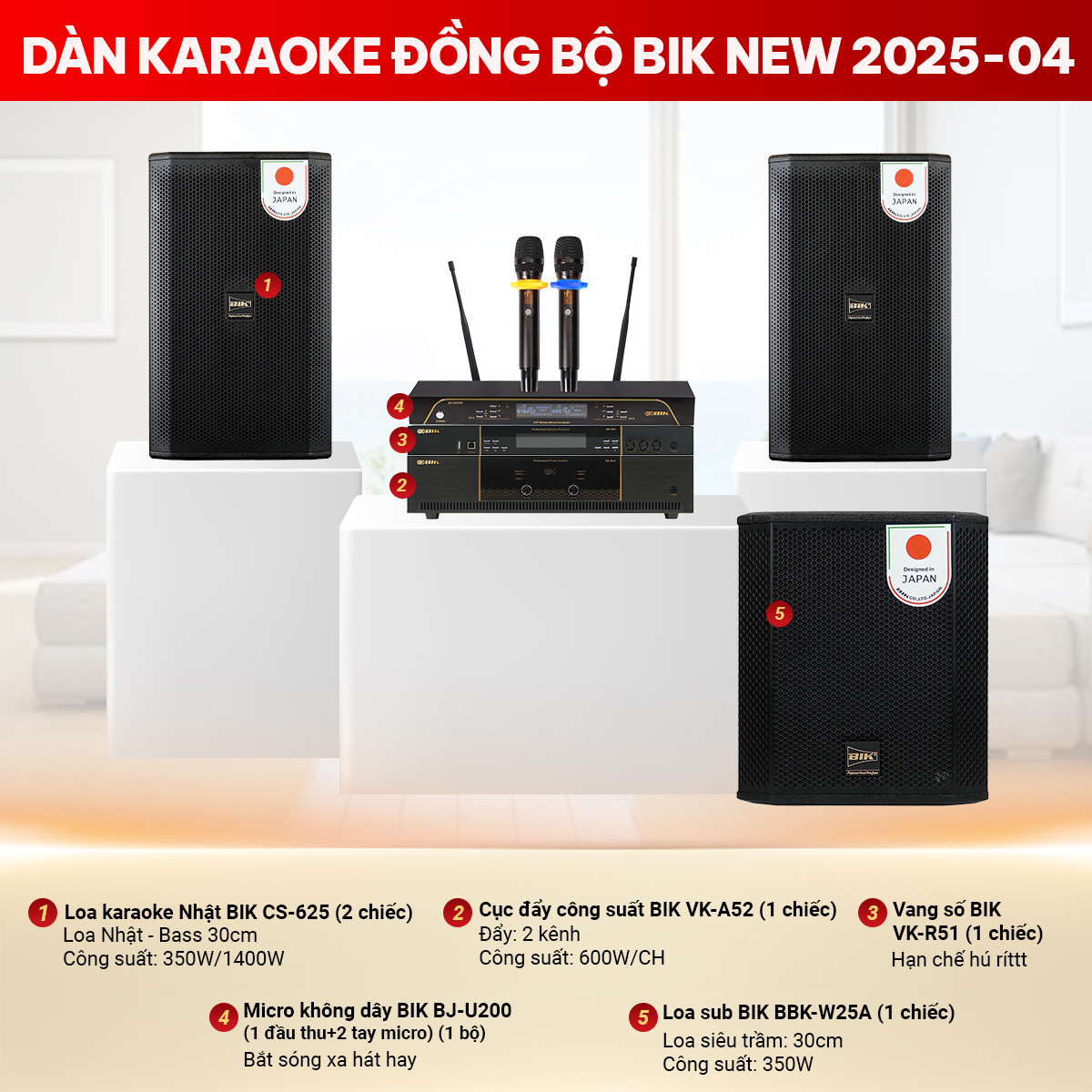 D&agrave;n karaoke đồng bộ BIK New 2025-04