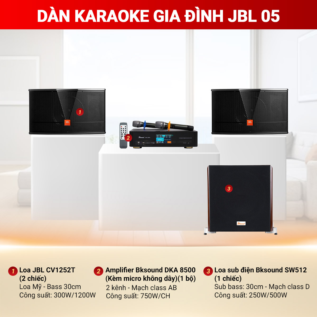 Dàn karaoke gia đình JBL 05
