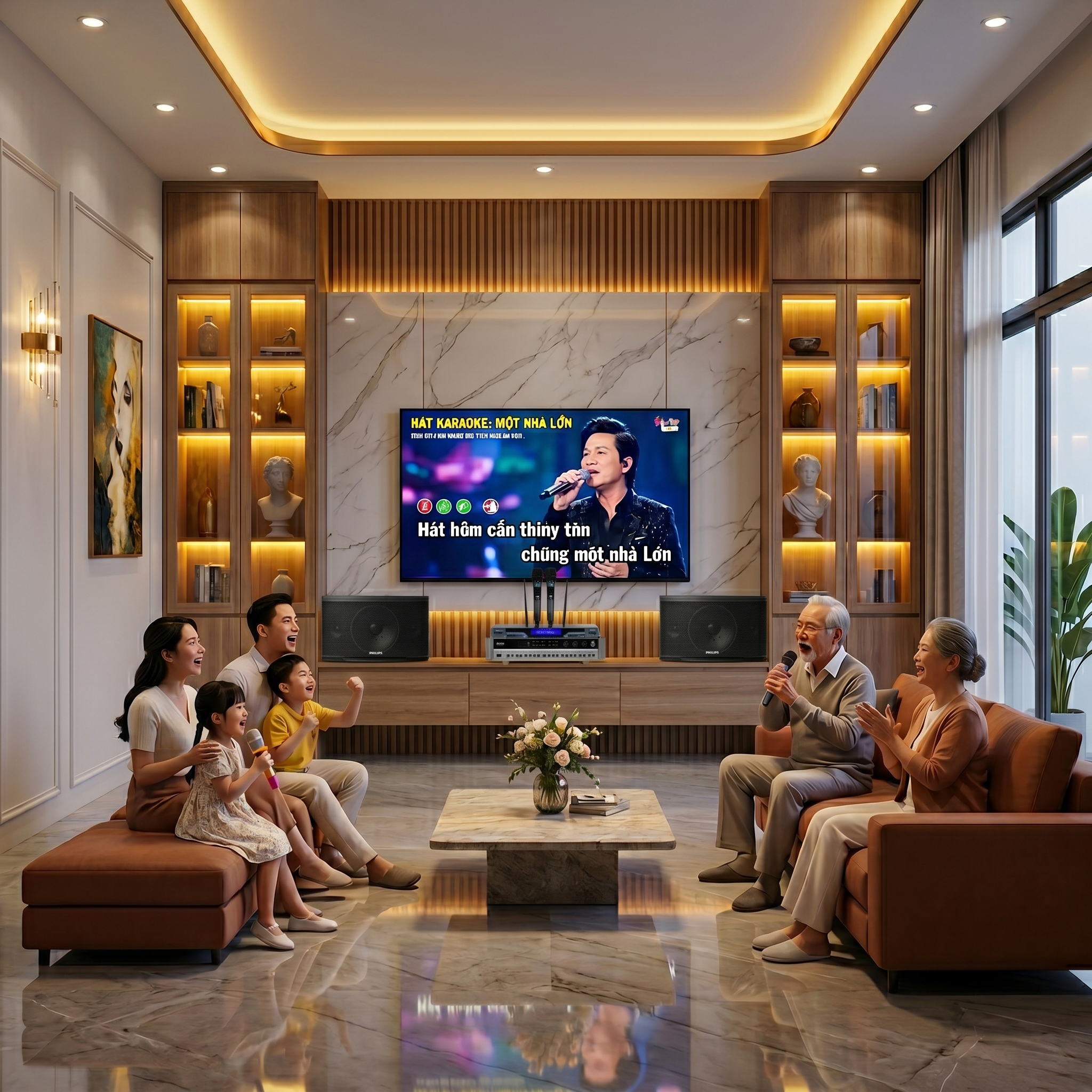 Dàn karaoke gia đình Philips 05