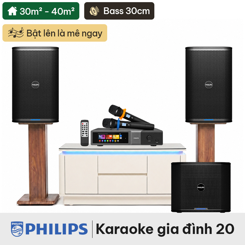 Dàn karaoke gia đình Philips 20 (Philips CSS2120/70, CSS2662/70/750W, CSS2110/70) 