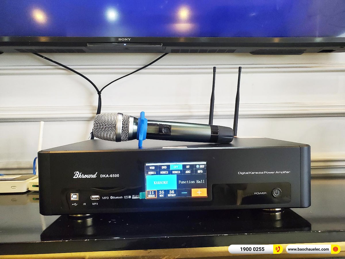 Lắp đặt d&agrave;n karaoke JBL hơn 33tr cho b&aacute;c B&igrave;nh tại H&agrave; Nội (JBL CV1070, BKSound DKA 6500)