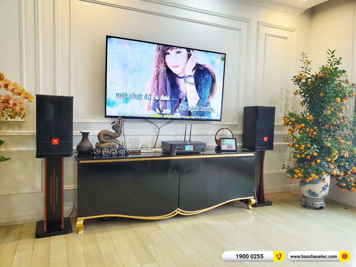 Lắp đặt d&agrave;n karaoke JBL hơn 33tr cho b&aacute;c B&igrave;nh tại H&agrave; Nội (JBL CV1070, BKSound DKA 6500)