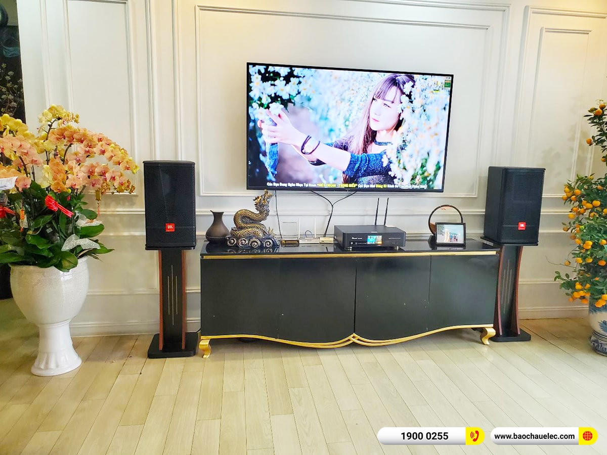 Lắp đặt d&agrave;n karaoke JBL hơn 33tr cho b&aacute;c B&igrave;nh tại H&agrave; Nội (JBL CV1070, BKSound DKA 6500)