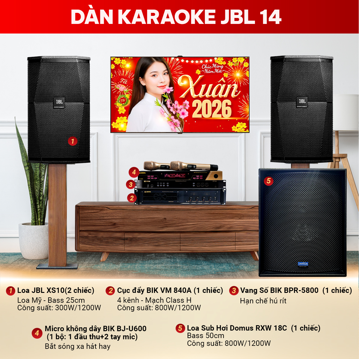 Dàn karaoke JBL 14