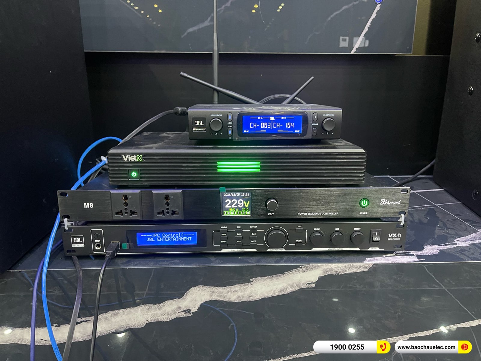 Lắp đặt d&agrave;n karaoke JBL gần 115tr cho anh H&agrave; tại H&agrave; Nội 