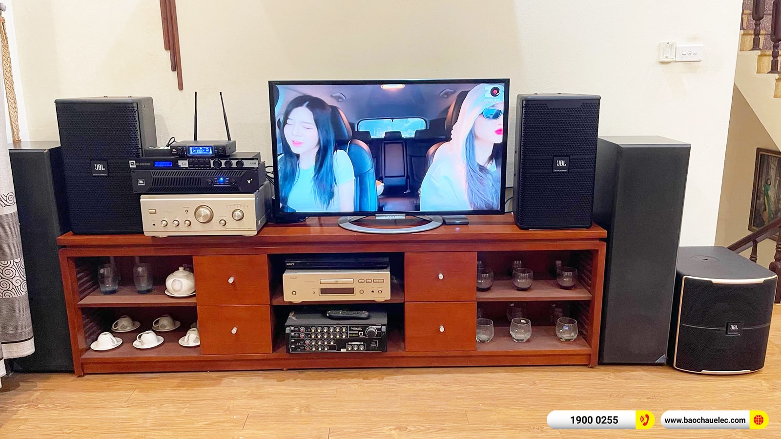 Lắp đặt d&agrave;n karaoke JBL hơn 70tr cho anh B&aacute;u tại H&agrave; Nội 