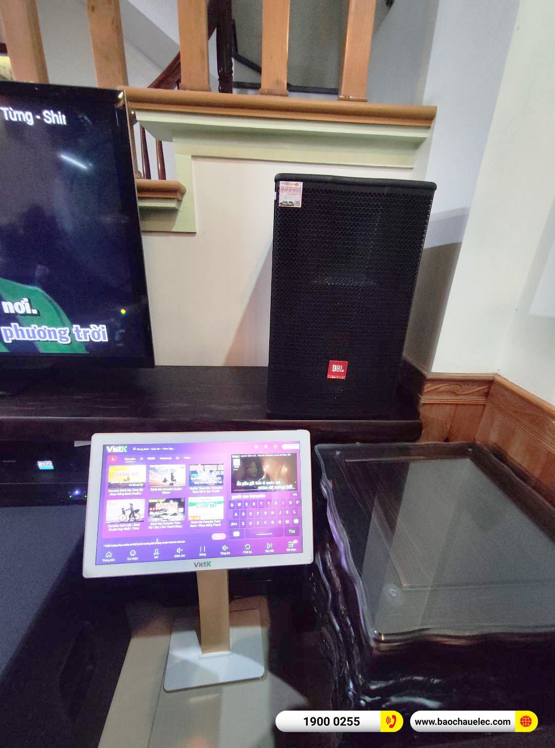 Lắp đặt d&agrave;n karaoke JBL khoảng 100tr cho anh Chiến tại H&agrave; Nam