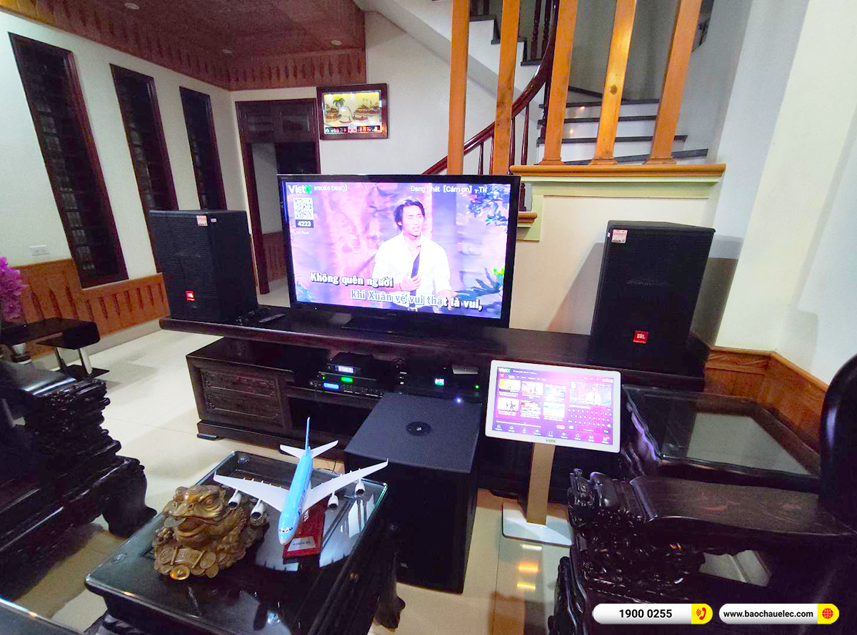 Lắp đặt d&agrave;n karaoke JBL khoảng 100tr cho anh Chiến tại H&agrave; Nam