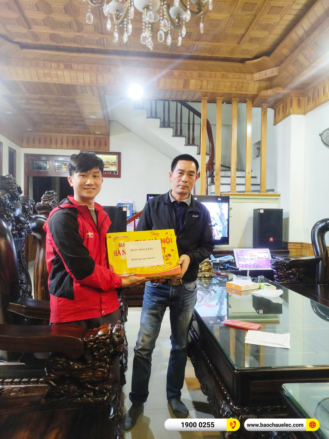 Lắp đặt d&agrave;n karaoke JBL khoảng 100tr cho anh Chiến tại H&agrave; Nam