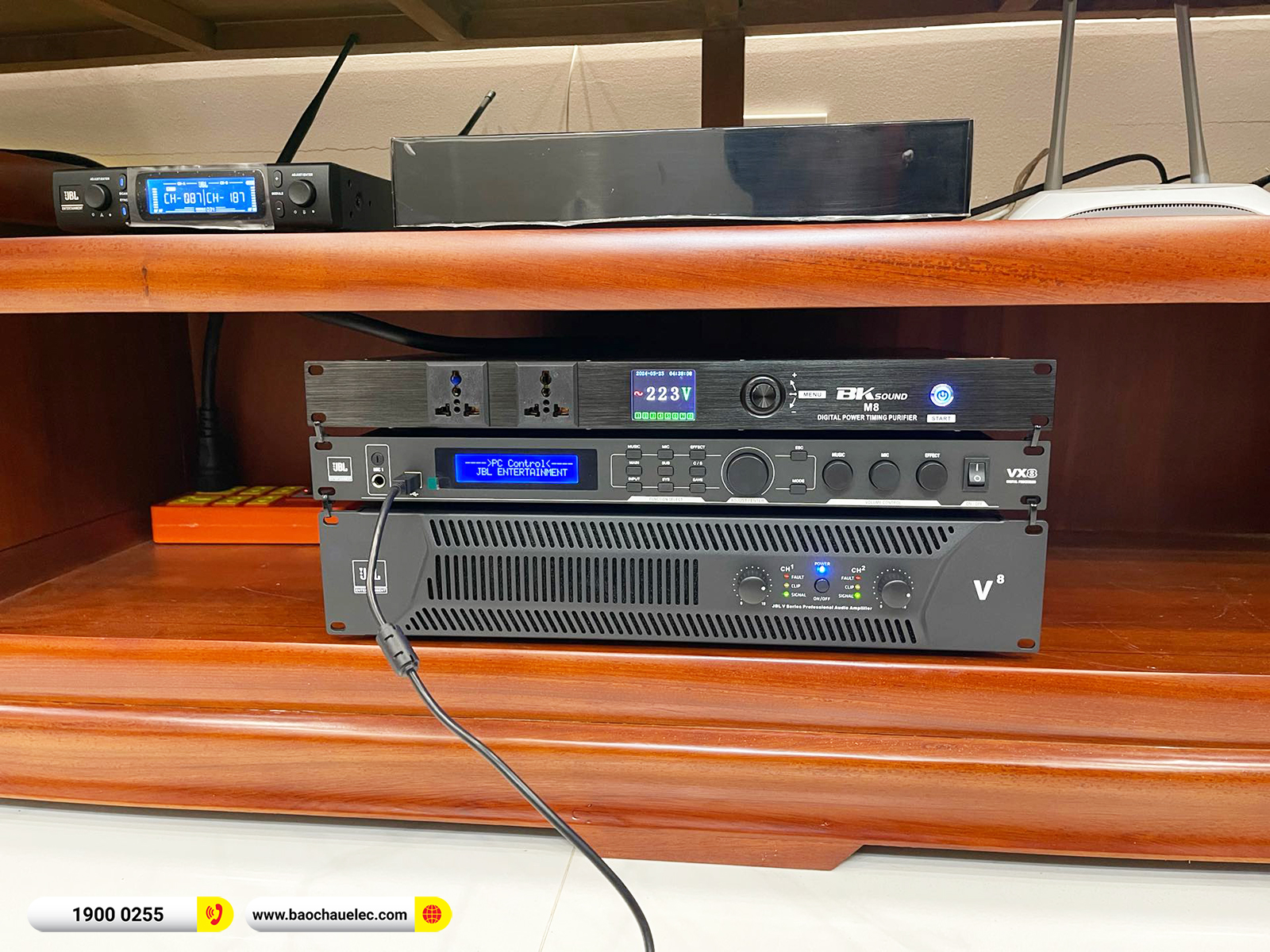 Lắp đặt d&agrave;n karaoke JBL hơn 68tr cho anh Đề tại H&agrave; Nội