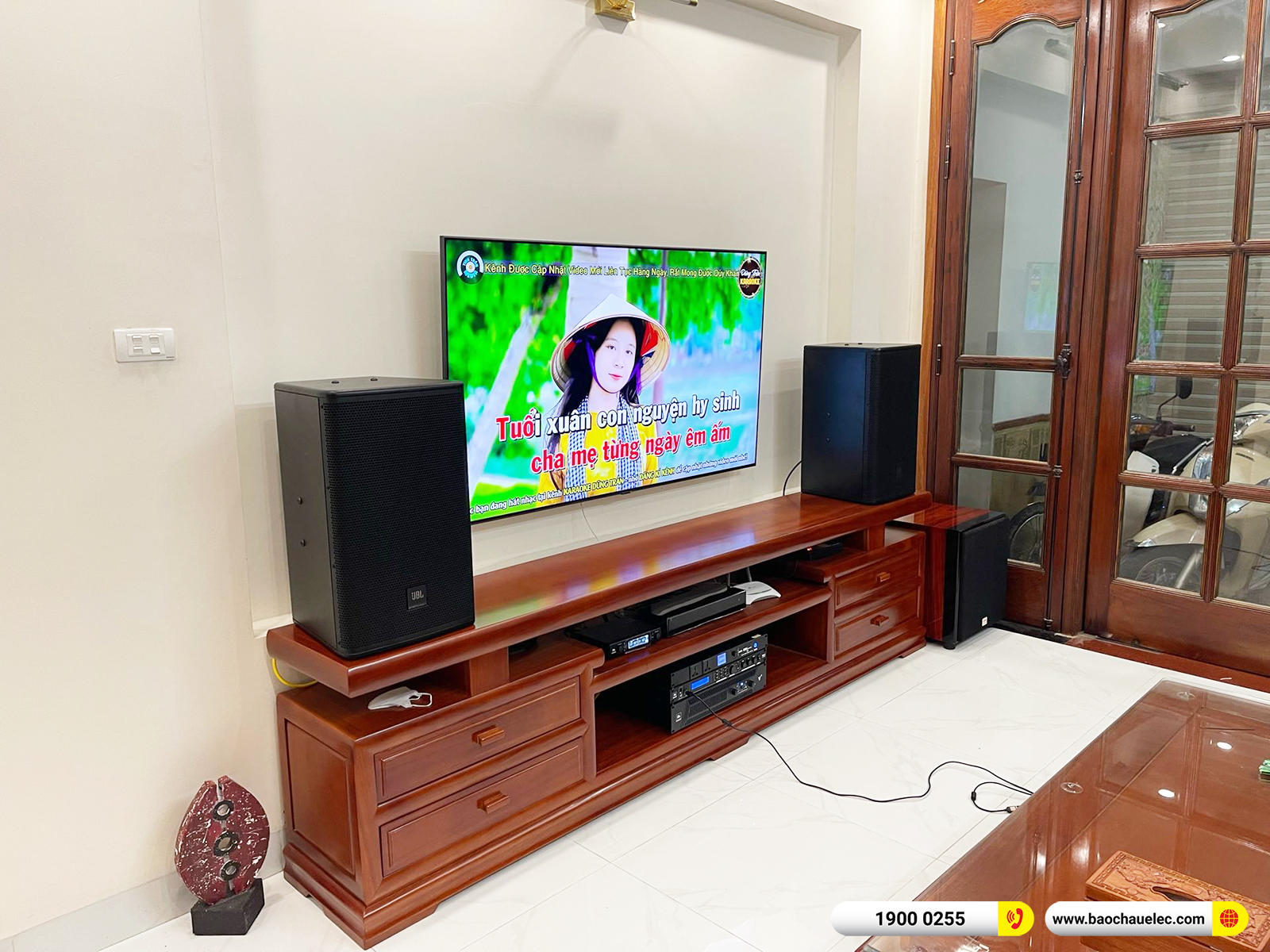 Lắp đặt d&agrave;n karaoke JBL hơn 68tr cho anh Đề tại H&agrave; Nội