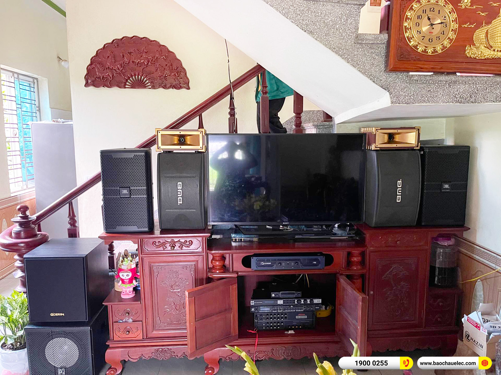 Lắp đặt d&agrave;n karaoke JBL hơn 63tr cho anh Đo&agrave;i tại Hưng Y&ecirc;n