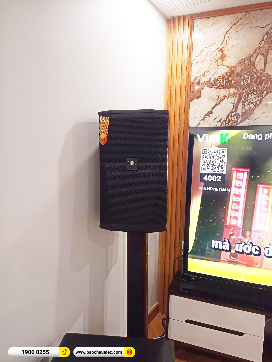 Lắp đặt d&agrave;n karaoke JBL hơn 95tr cho anh Dũng tại H&agrave; Nội