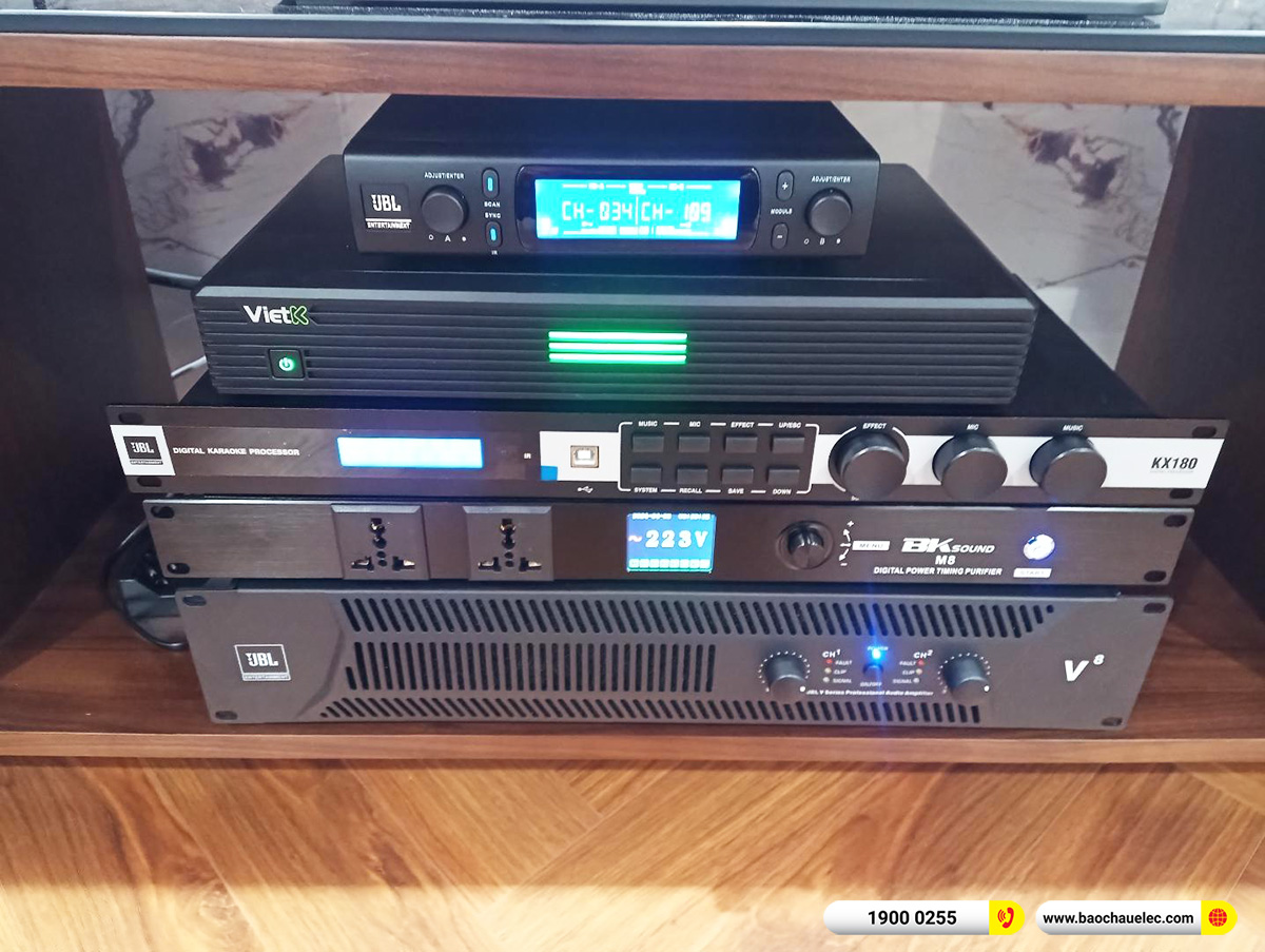 Lắp đặt d&agrave;n karaoke JBL hơn 95tr cho anh Dũng tại H&agrave; Nội