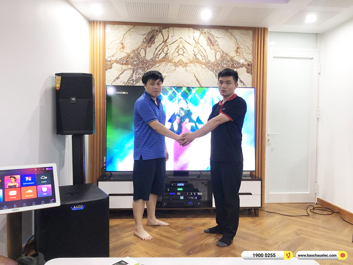 Lắp đặt d&agrave;n karaoke JBL hơn 95tr cho anh Dũng tại H&agrave; Nội