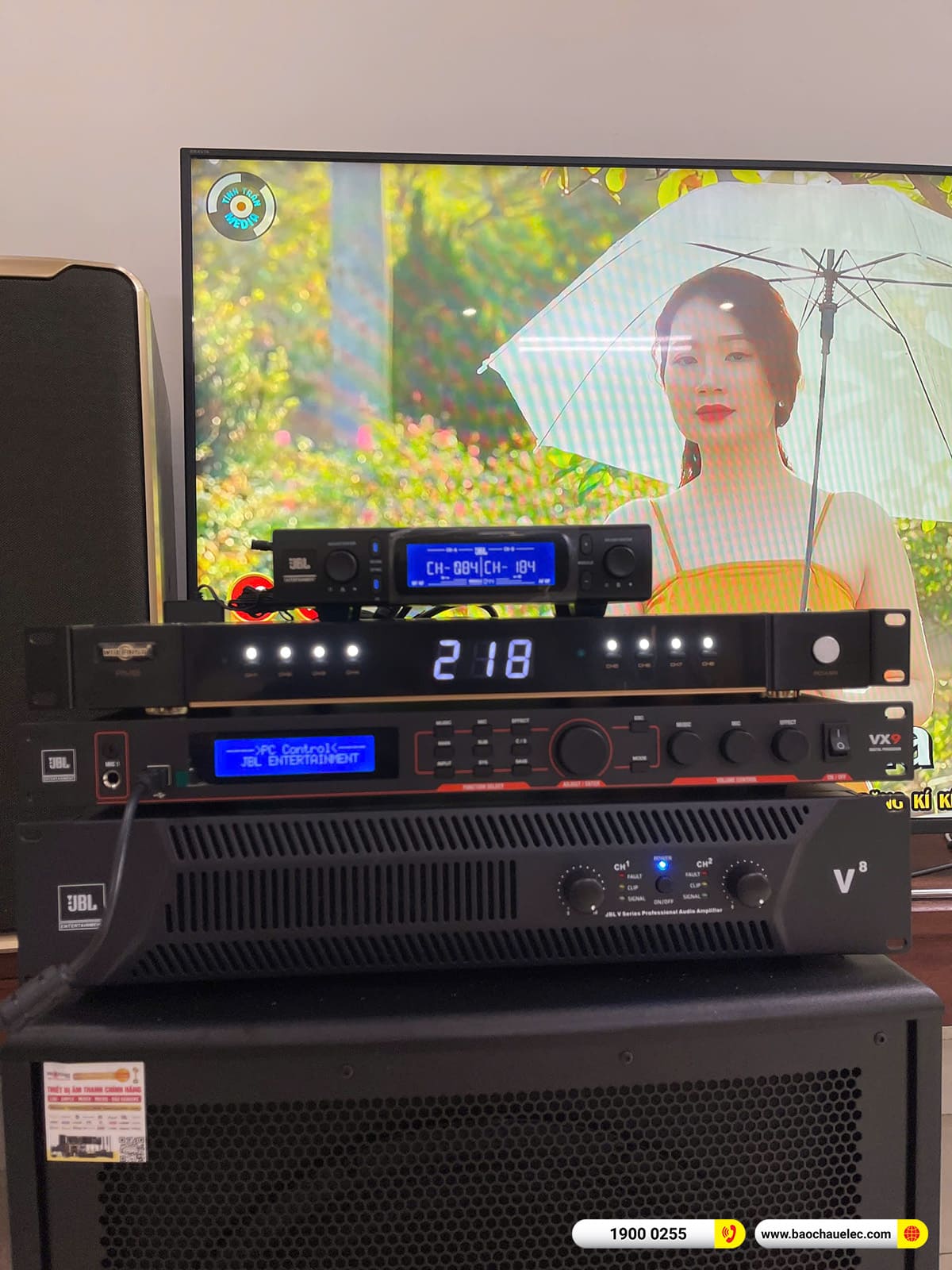 Lắp đặt d&agrave;n karaoke JBL hơn 70tr cho anh Dũng tại H&agrave; Nội 