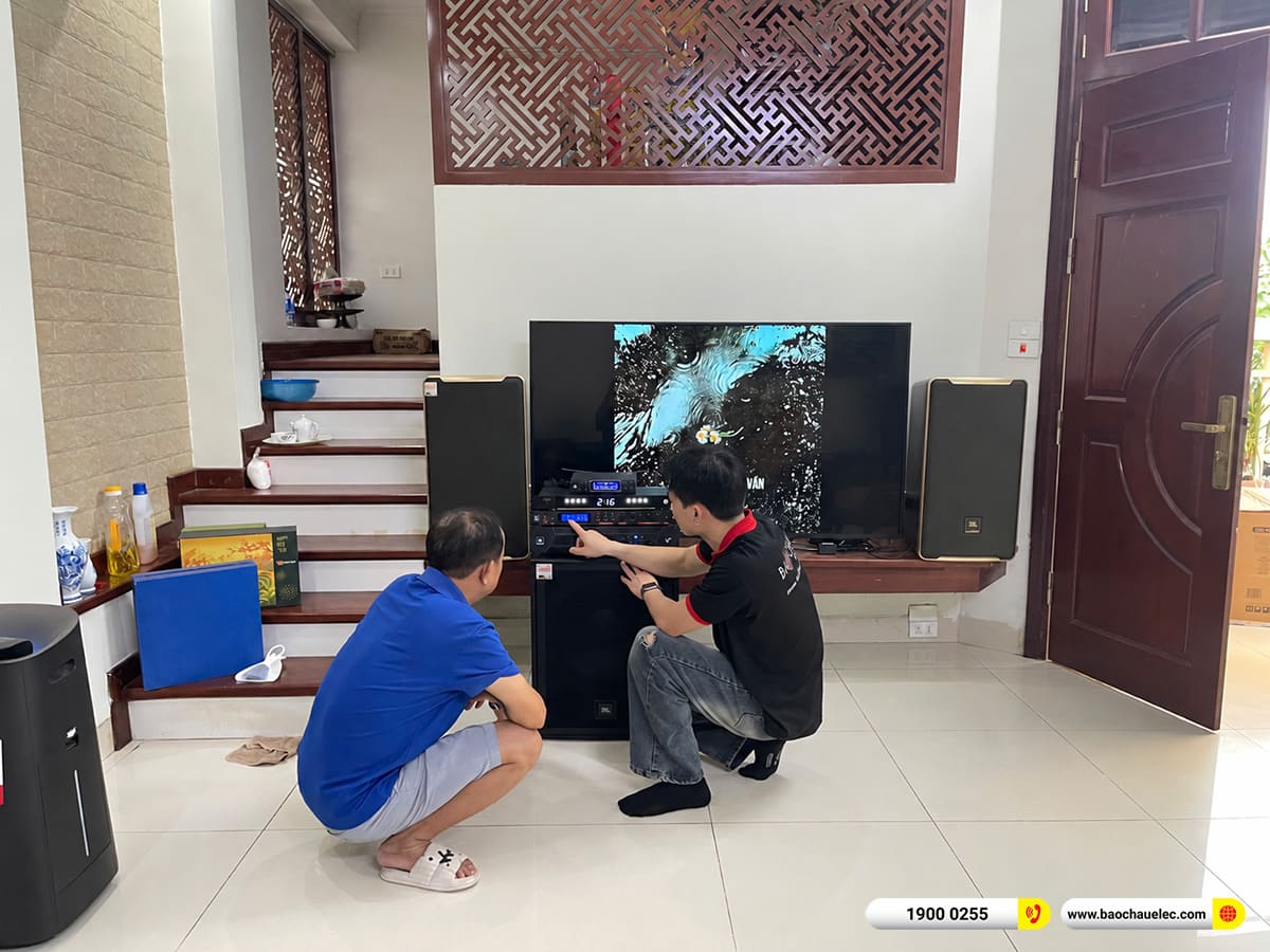 Lắp đặt d&agrave;n karaoke JBL hơn 70tr cho anh Dũng tại H&agrave; Nội 