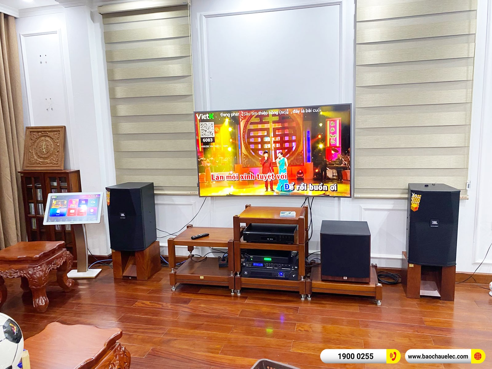 Lắp đặt d&agrave;n karaoke JBL gần 90tr cho anh Hiếu tại H&agrave; Nội (JBL XS12, JBL V8, JBL VX8, A120P, DCD-600NE,&hellip;)