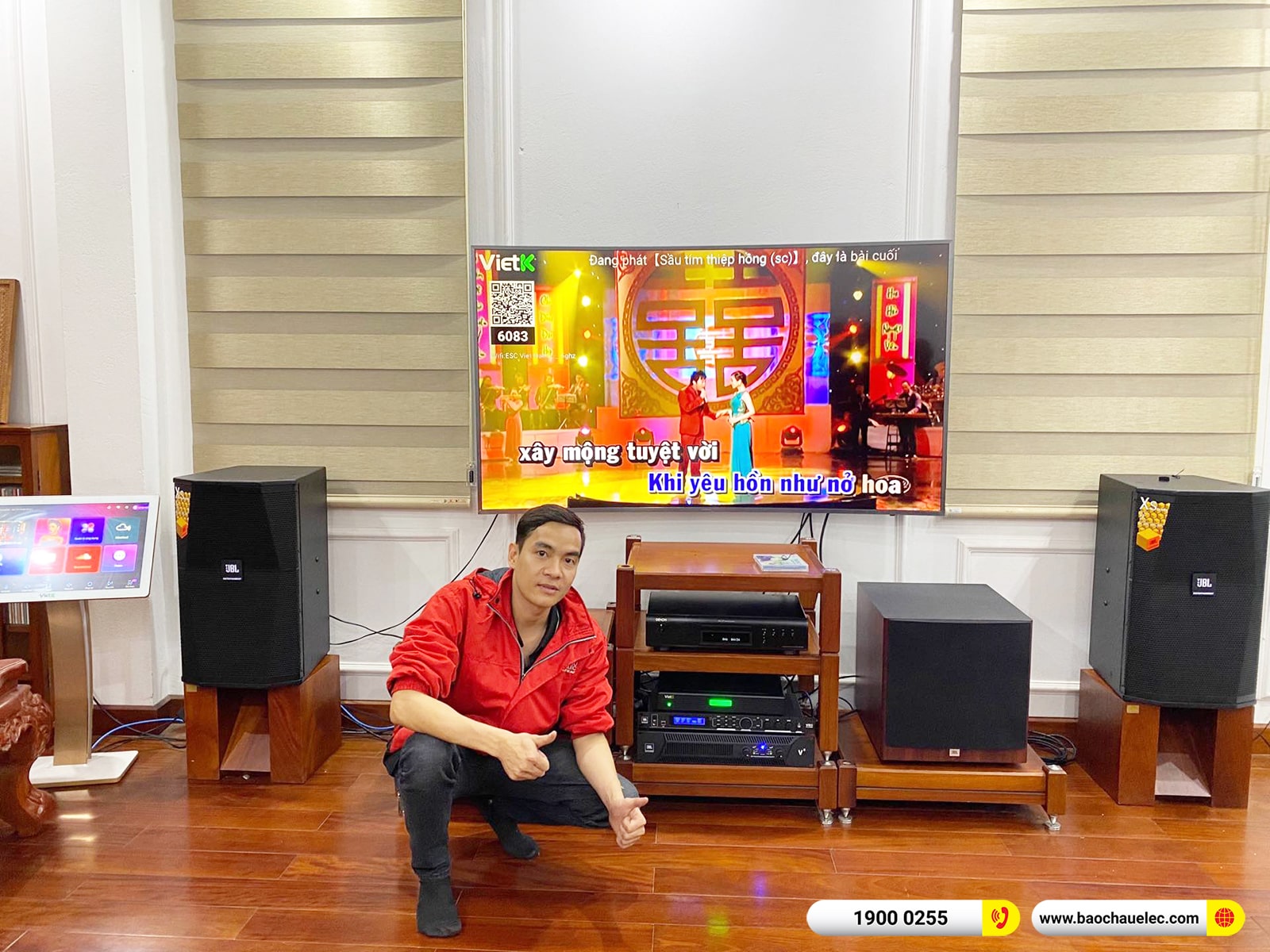 Lắp đặt d&agrave;n karaoke JBL gần 90tr cho anh Hiếu tại H&agrave; Nội (JBL XS12, JBL V8, JBL VX8, A120P, DCD-600NE,&hellip;)