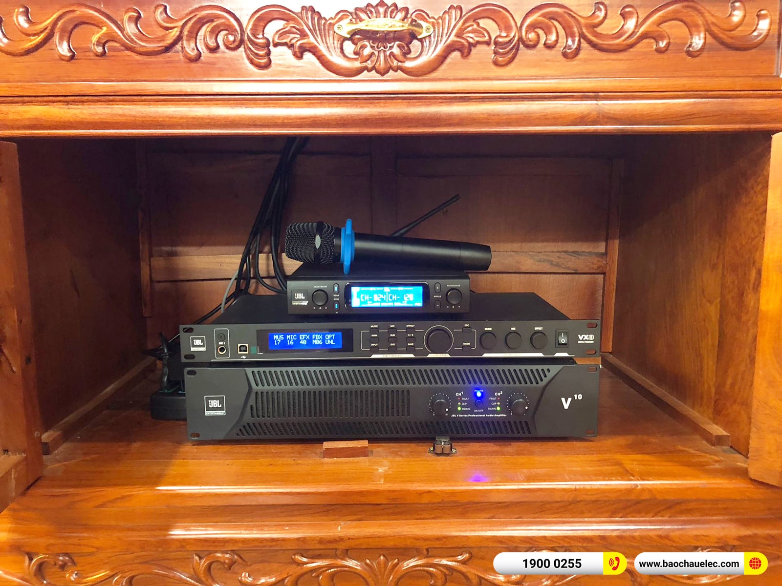 Lắp đặt d&agrave;n karaoke JBL hơn 98tr cho anh Hu&acirc;n tại H&agrave; Nội (JBL KP4012 G2, VX8, VX10, JBL V8, 12SP, VM300)