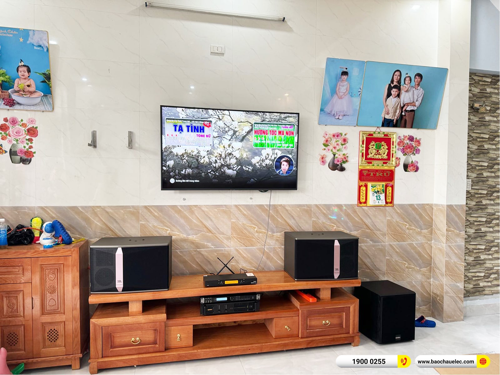 Lắp đặt dàn karaoke JBL hơn 41tr cho anh Hùng tại Đà Nẵng (JBL KI512, CA-J602, KP600, BJ-W25AV, UGX12 Plus)