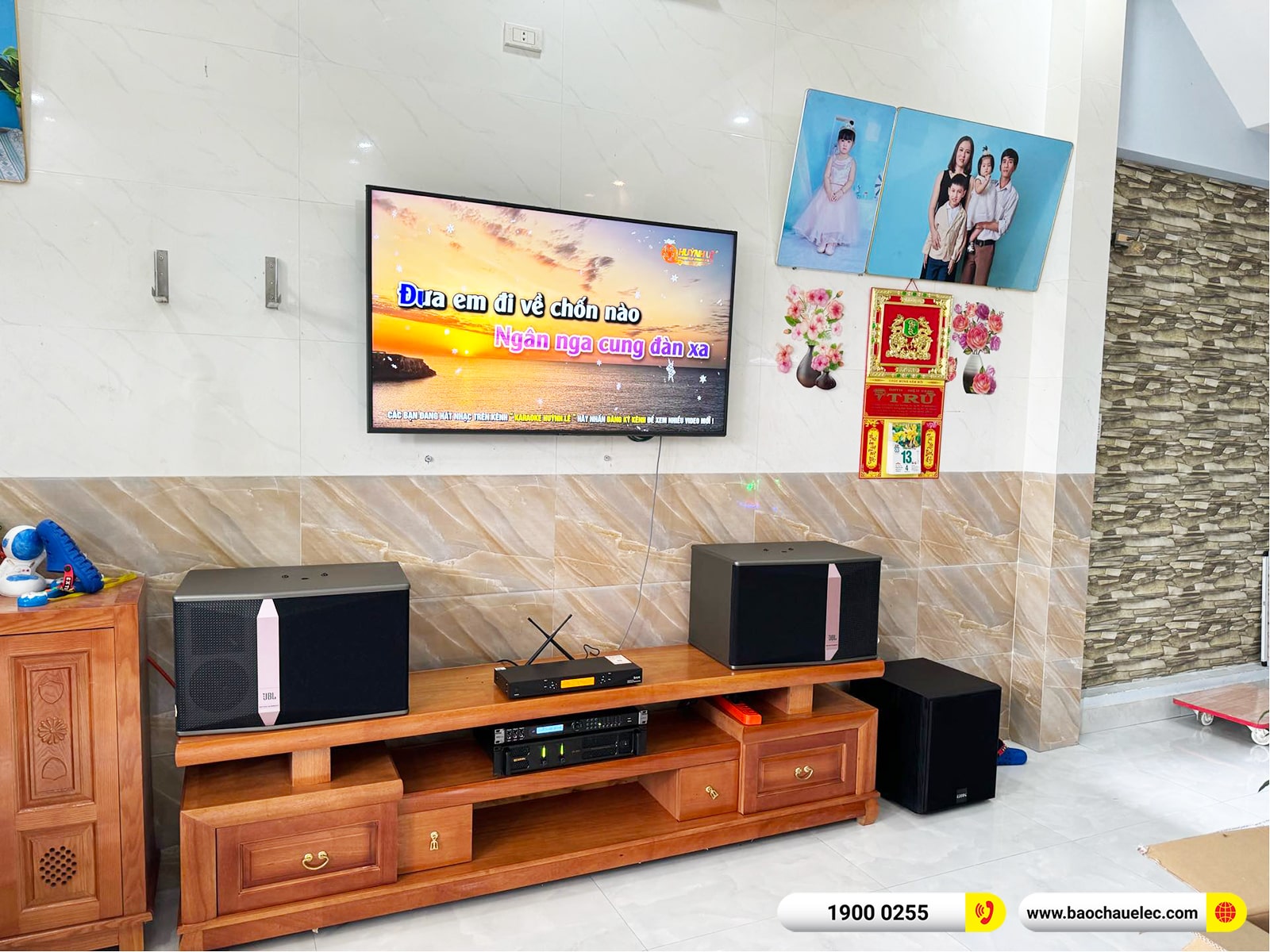 Lắp đặt dàn karaoke JBL hơn 41tr cho anh Hùng tại Đà Nẵng (JBL KI512, CA-J602, KP600, BJ-W25AV, UGX12 Plus)