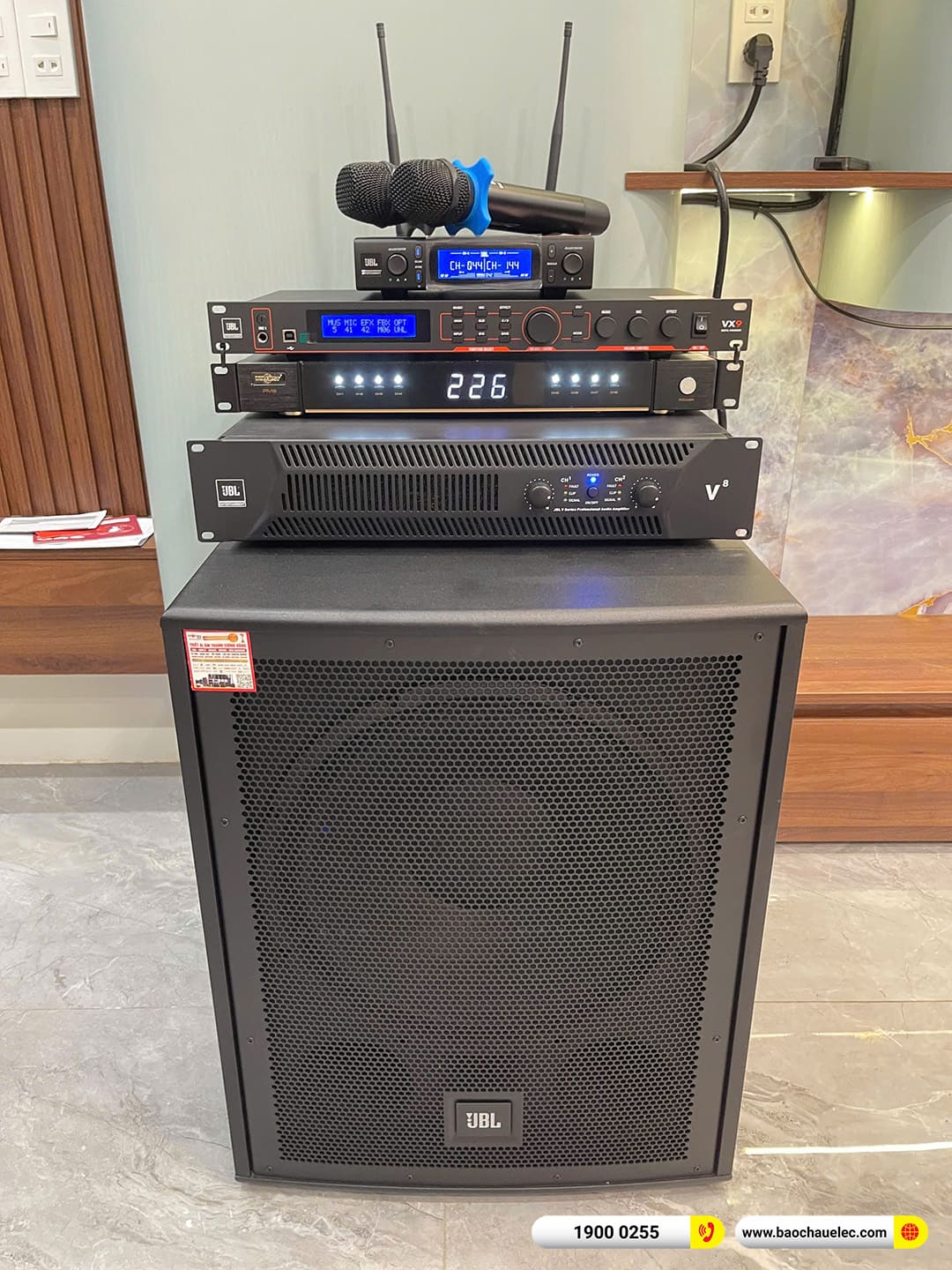 Lắp đặt d&agrave;n karaoke JBL hơn 80tr cho anh Khang tại Cần Thơ