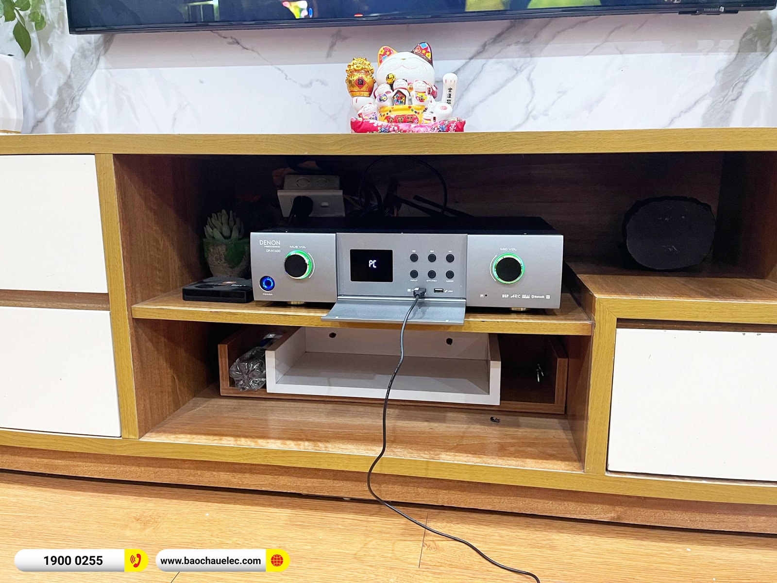 Lắp đặt dàn karaoke JBL hơn 25tr cho anh Kiên tại Hà Nội (JBL Pasion 10, Denon Pro DP-N1600)