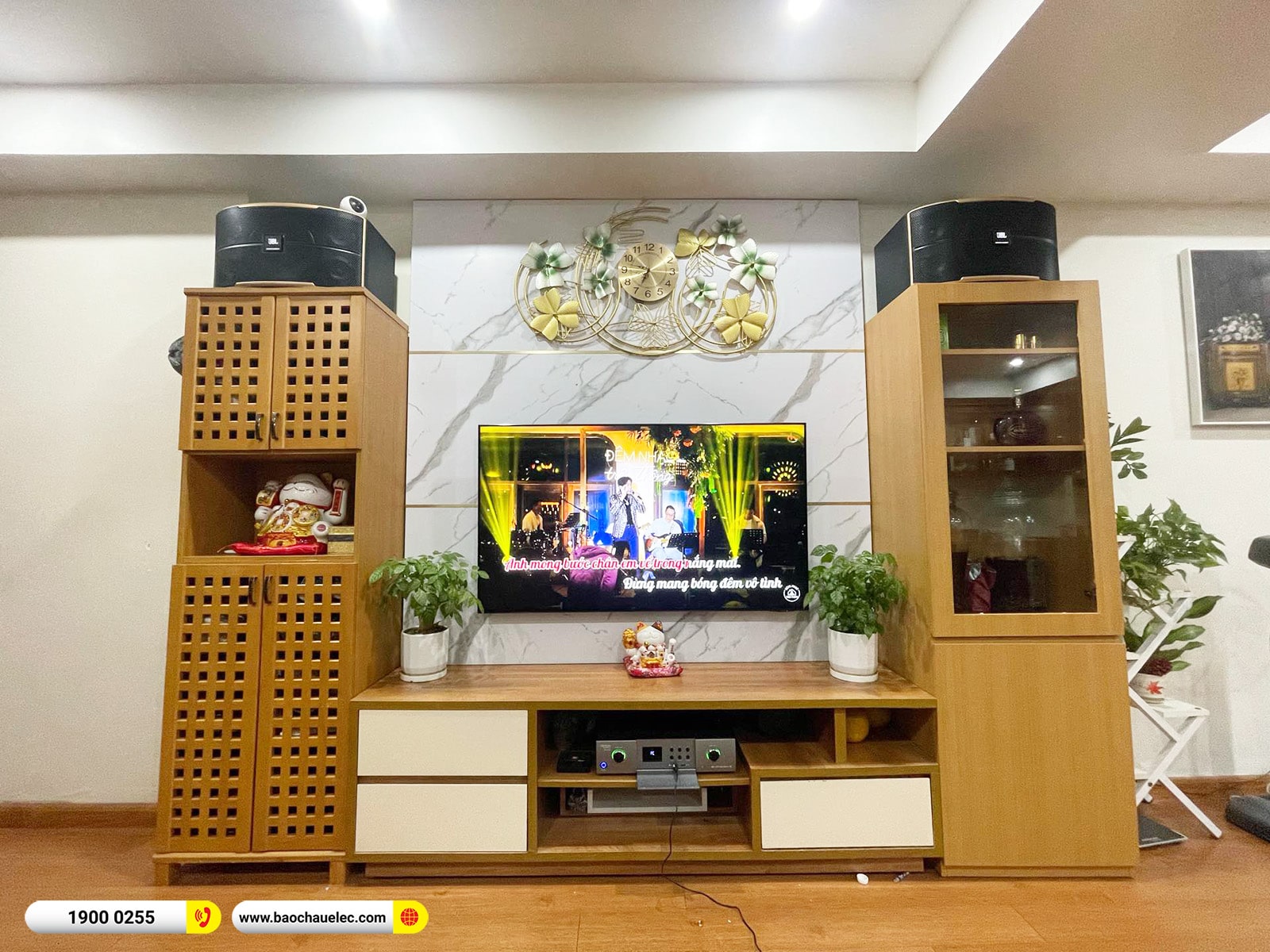 Lắp đặt dàn karaoke JBL hơn 25tr cho anh Kiên tại Hà Nội (JBL Pasion 10, Denon Pro DP-N1600)