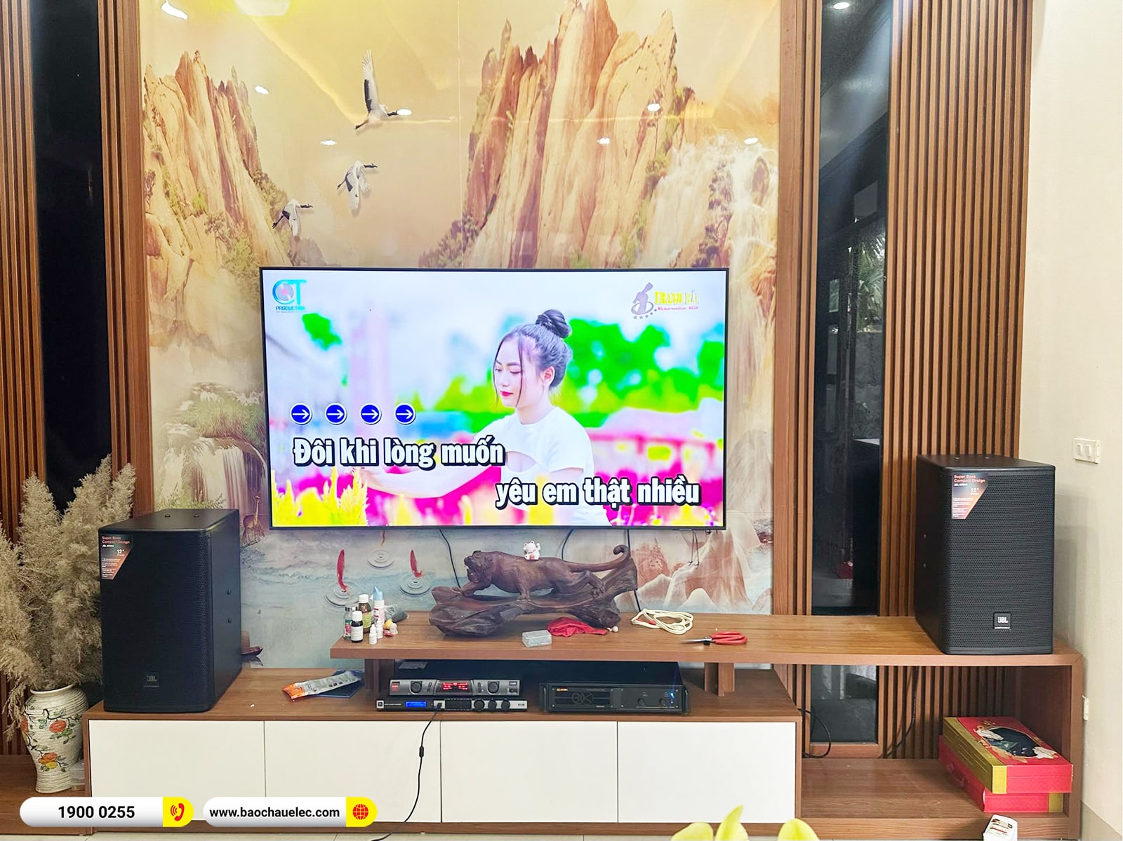 Lắp đặt dàn karaoke JBL gần 48tr cho anh Minh ở Hà Nội (JBL MTS12, VM620A, KX180A, BBS S290D)