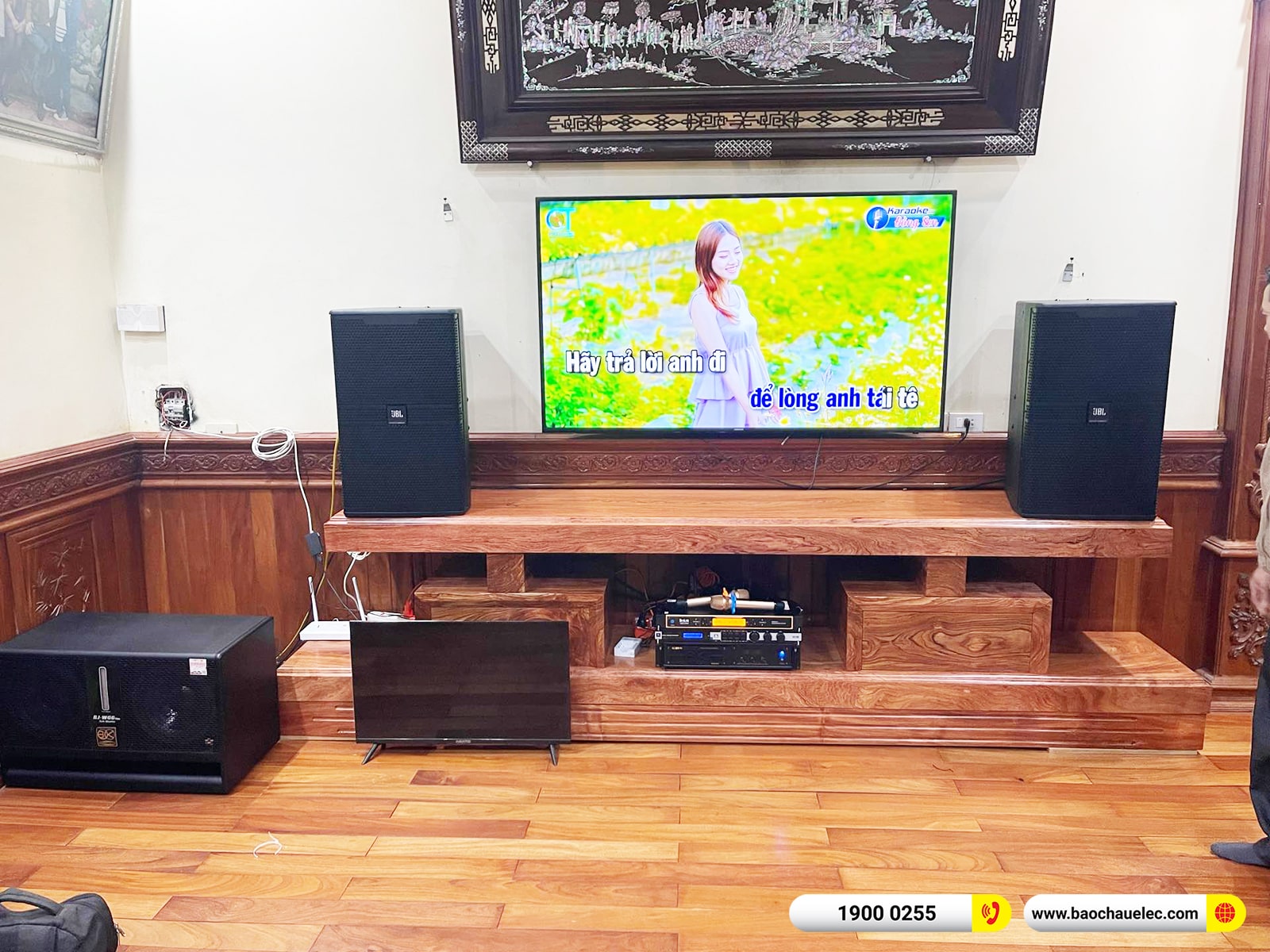 Lắp đặt d&agrave;n karaoke JBL hơn 70tr cho anh Minh tại H&agrave; Nội (JBL KP4015 G2, VM830A, KX180A, W66 Plus, UGX12 Gold) 