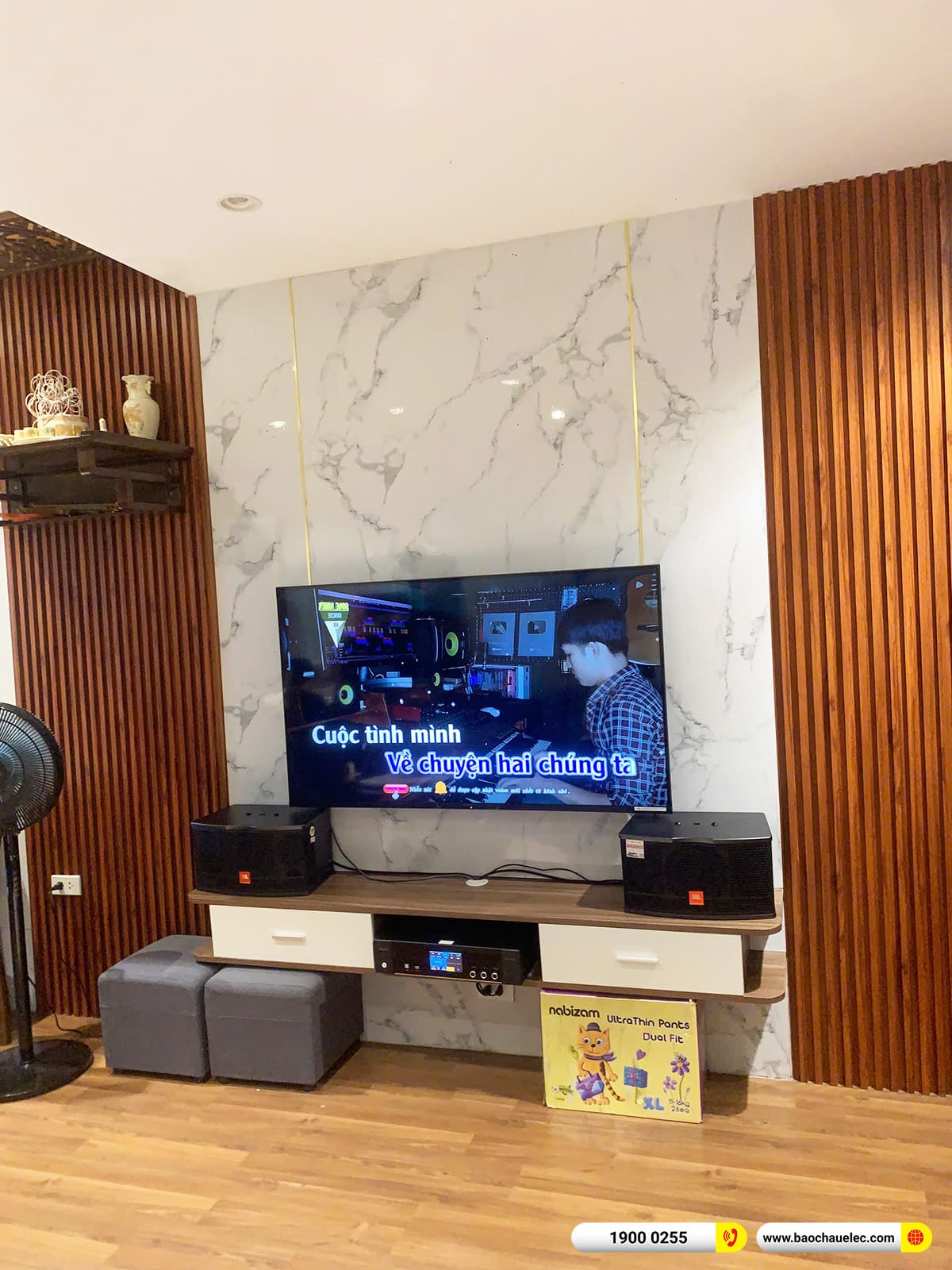 Lắp đặt d&agrave;n karaoke JBL hơn 17tr cho anh Phong tại H&agrave; Nội