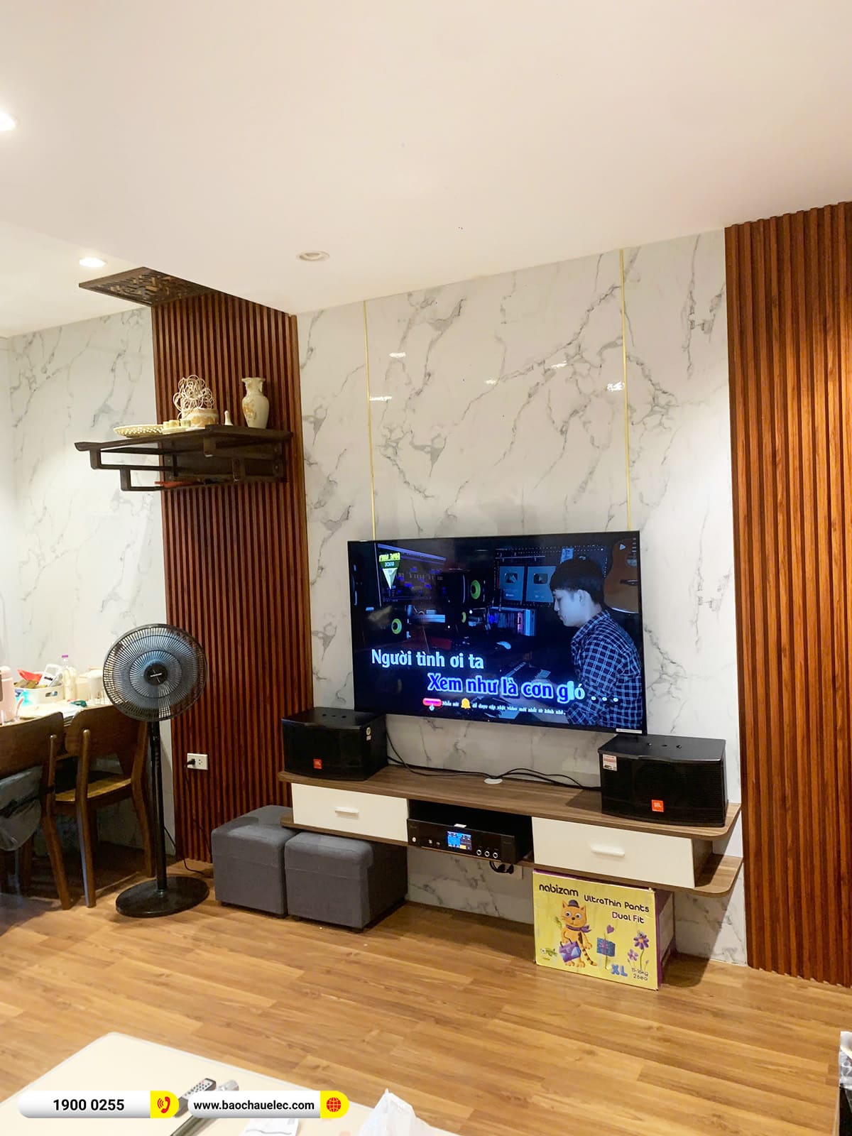 Lắp đặt d&agrave;n karaoke JBL hơn 17tr cho anh Phong tại H&agrave; Nội