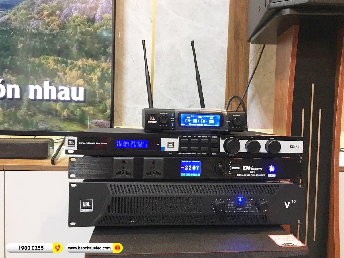 Lắp đặt d&agrave;n karaoke JBL gần 85tr cho anh Quang tại Bắc Ninh (JBL XS12, JBL V10, KX180A, A120P, VM300,&hellip;)