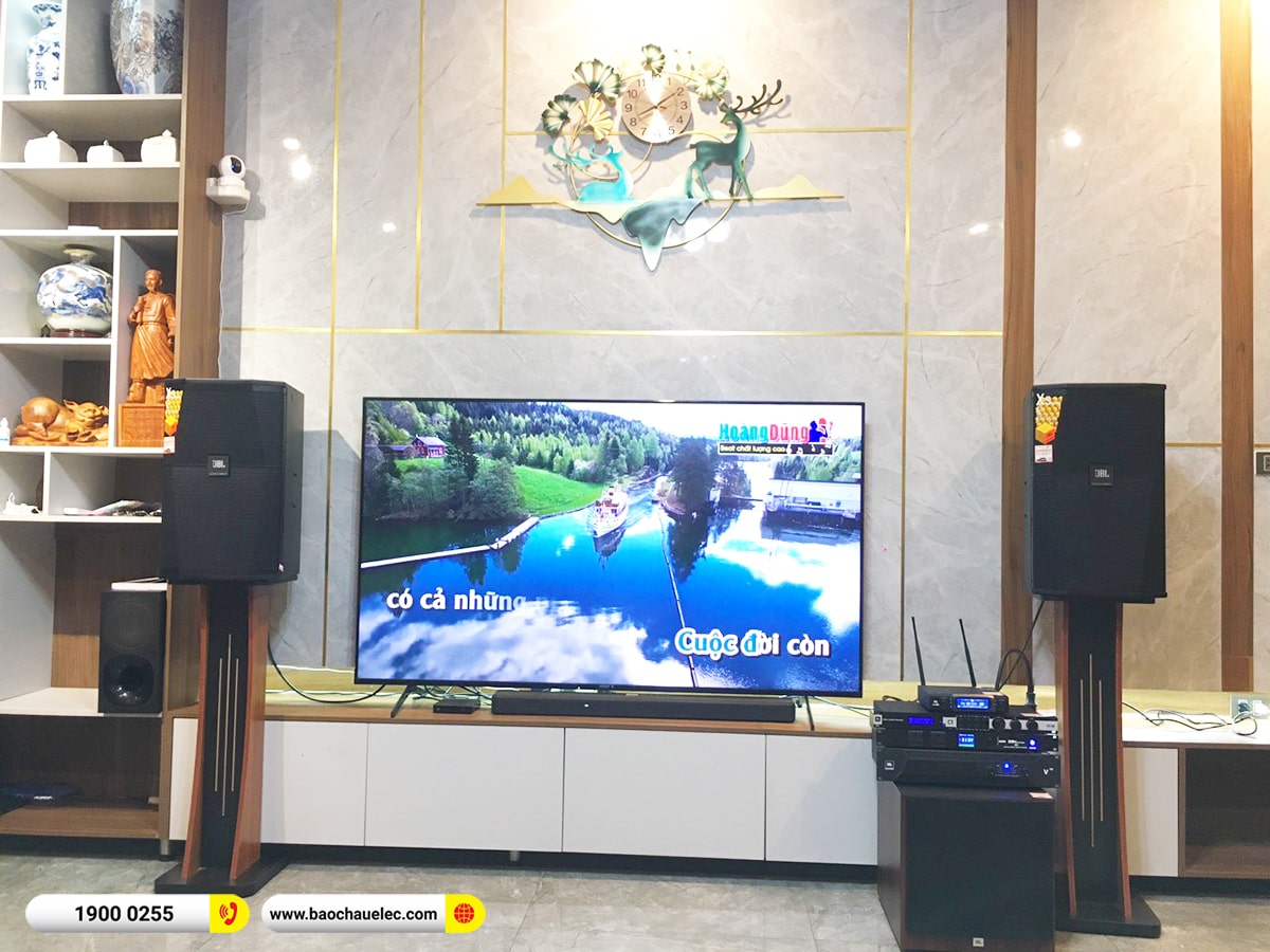 Lắp đặt d&agrave;n karaoke JBL gần 85tr cho anh Quang tại Bắc Ninh (JBL XS12, JBL V10, KX180A, A120P, VM300,&hellip;)