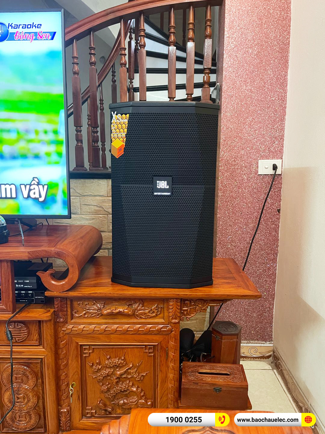 Lắp đặt dàn karaoke JBL hơn 44tr cho anh Quyền tại Hà Nội (JBL XS12, VM820A, DSP 9000 Plus, U900 Plus X)