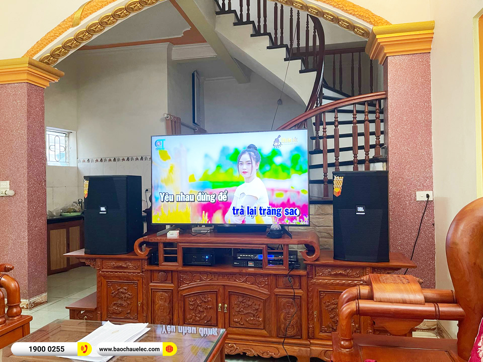Lắp đặt dàn karaoke JBL hơn 44tr cho anh Quyền tại Hà Nội (JBL XS12, VM820A, DSP 9000 Plus, U900 Plus X)