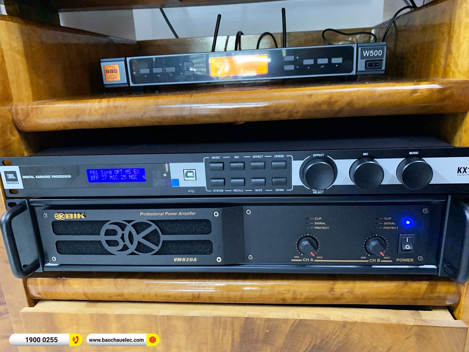 Lắp đặt d&agrave;n karaoke JBL hơn 50tr cho anh Sinh tại Đ&agrave; Nẵng (JBL KPS2, VM620A, KX180A, TX212S, BBS W500)