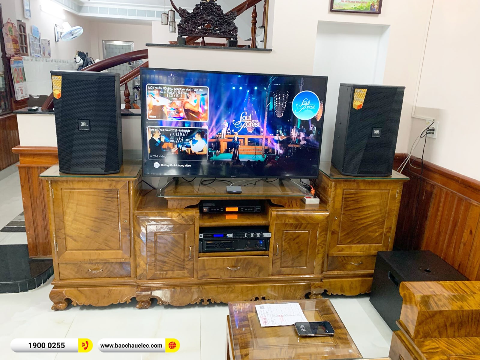 Lắp đặt d&agrave;n karaoke JBL hơn 50tr cho anh Sinh tại Đ&agrave; Nẵng (JBL KPS2, VM620A, KX180A, TX212S, BBS W500)