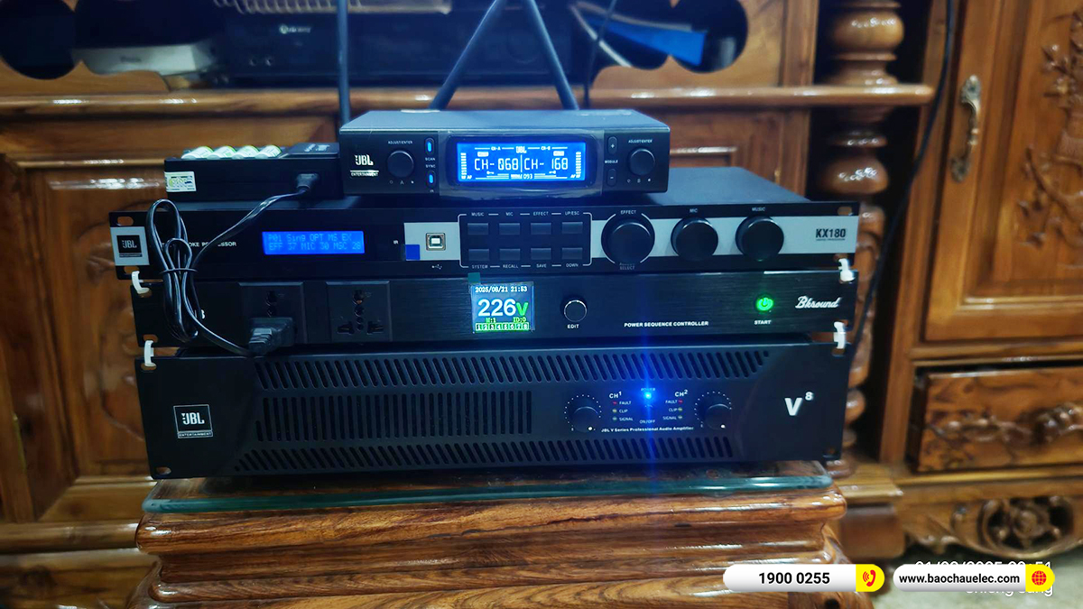 Lắp đặt d&agrave;n karaoke JBL hơn 73tr cho anh Tha tại Sơn La
