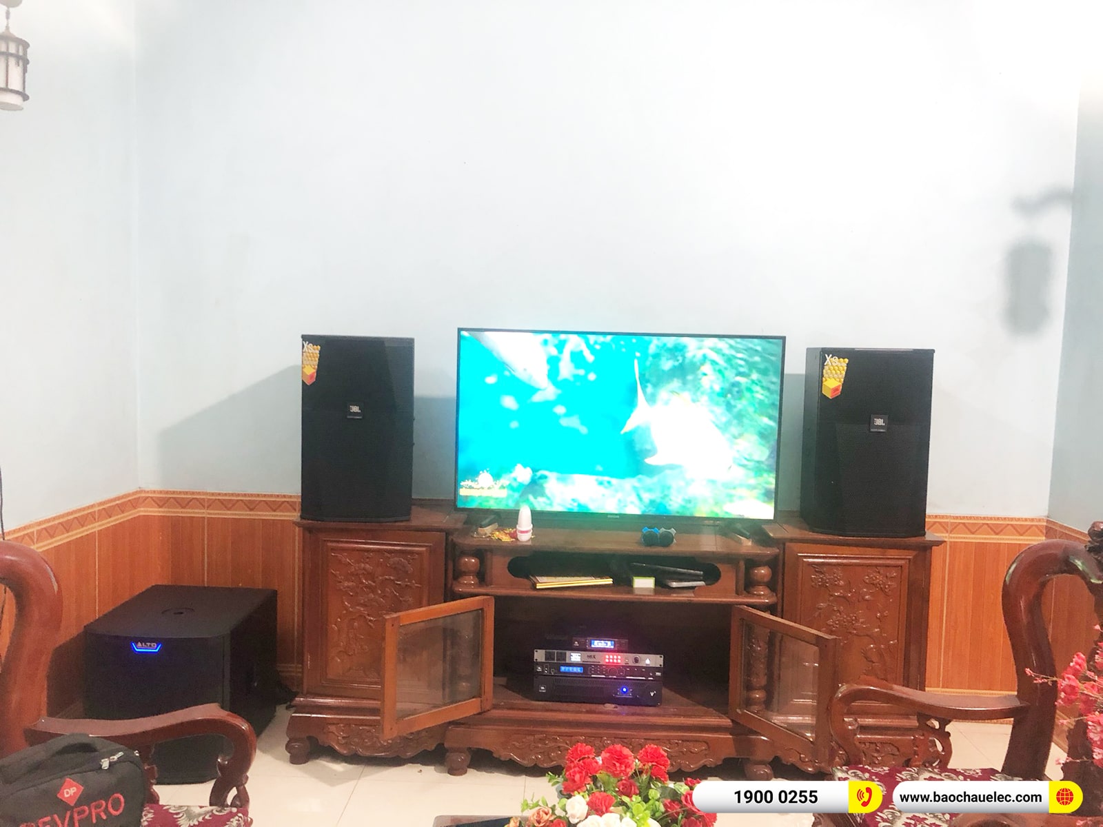 Lắp đặt dàn karaoke JBL hơn 86tr cho anh Thế tại Hưng Yên (JBL XS15, JBL V8, JBL VX8, Alto TS15S, JBL VM300,…)