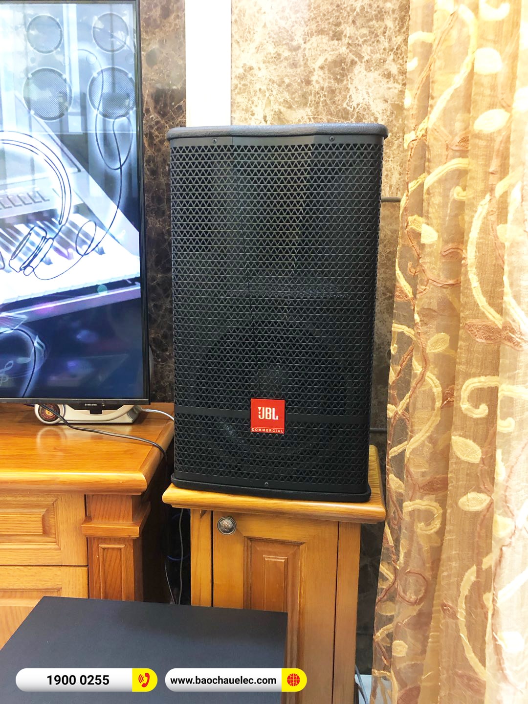 Lắp đặt d&agrave;n karaoke JBL hơn 53tr cho anh Thịnh tại H&agrave; Nội (JBL CV1070, VM620A, KX180A, A120P, JBL VM200)