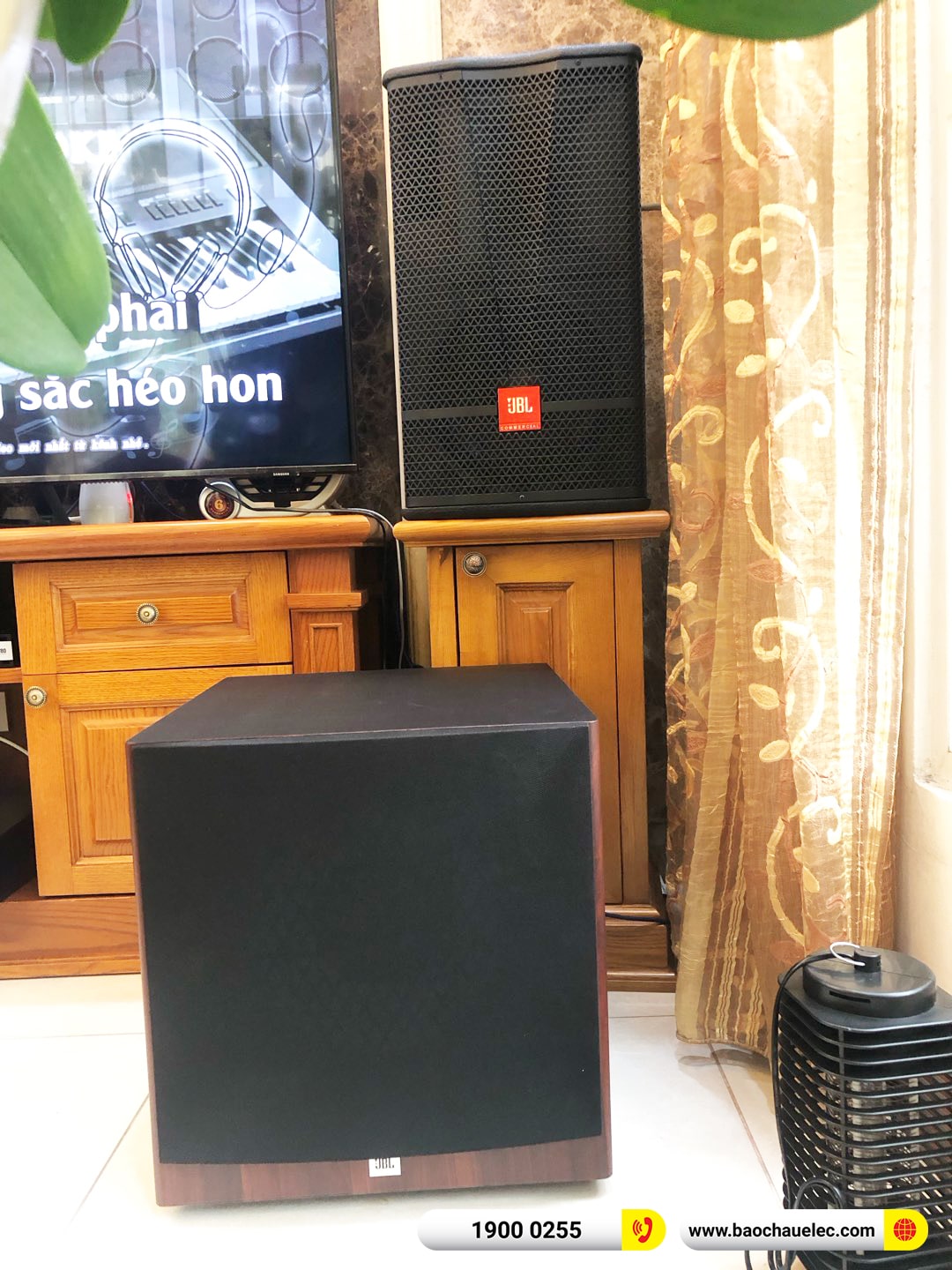 Lắp đặt d&agrave;n karaoke JBL hơn 53tr cho anh Thịnh tại H&agrave; Nội (JBL CV1070, VM620A, KX180A, A120P, JBL VM200)
