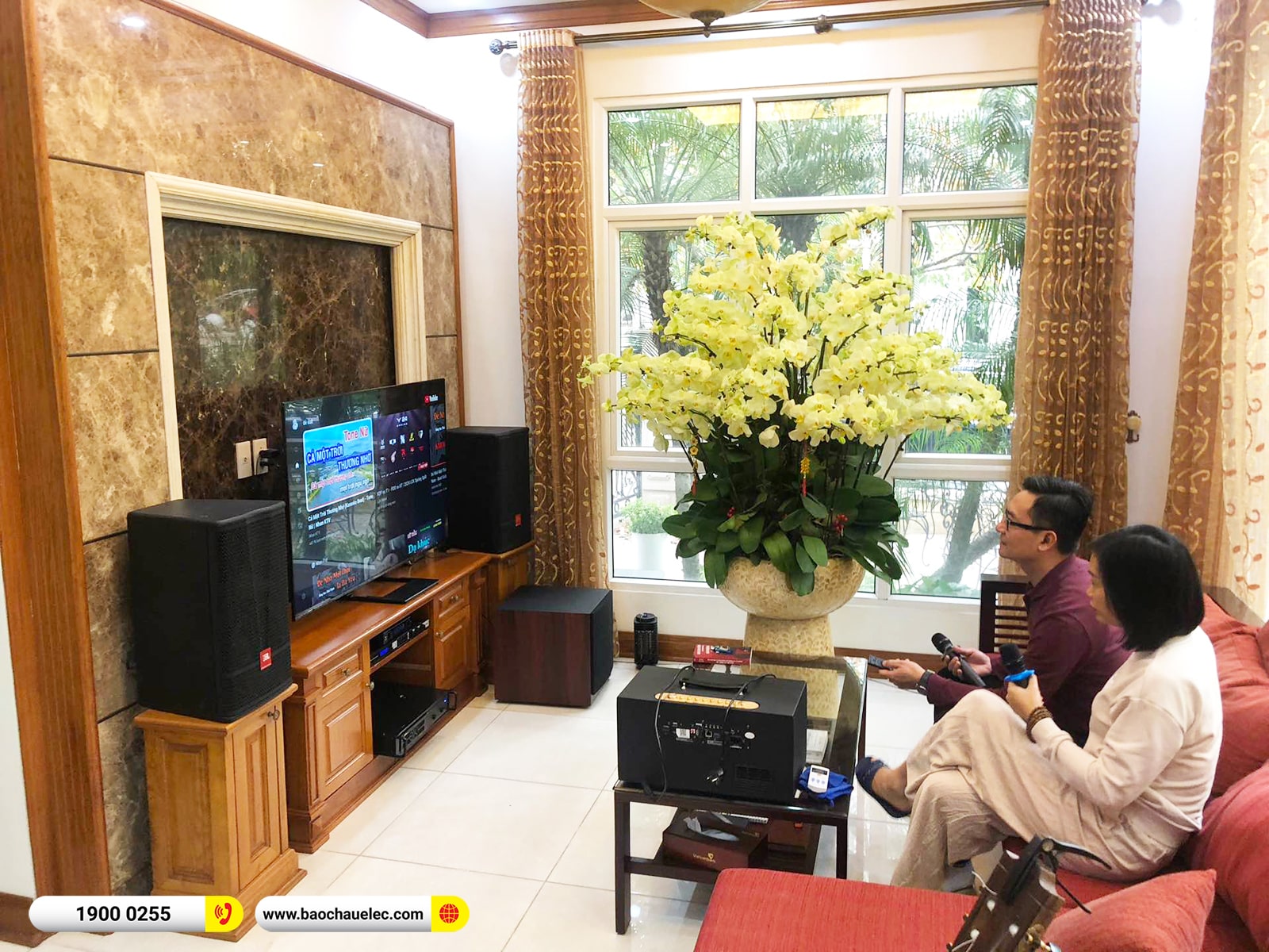 Lắp đặt d&agrave;n karaoke JBL hơn 53tr cho anh Thịnh tại H&agrave; Nội (JBL CV1070, VM620A, KX180A, A120P, JBL VM200)