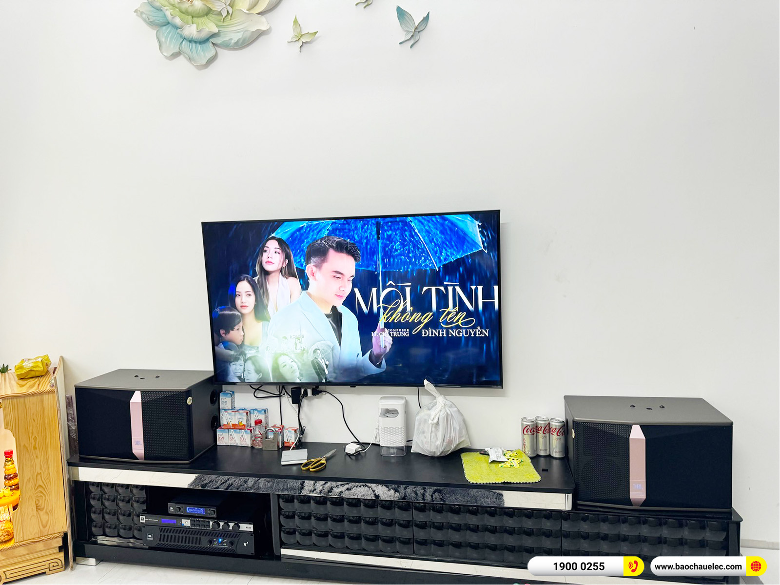Lắp đặt d&agrave;n karaoke JBL hơn 43tr cho anh Thọ tại Đ&agrave; Nẵng (JBL KI510, JBL V6, KX180A, JBL VM200)