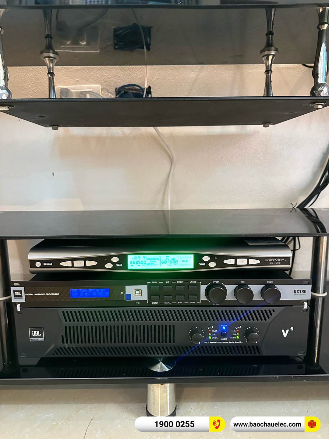Lắp đặt d&agrave;n karaoke JBL hơn 61tr cho anh Trung tại H&agrave; Nội 