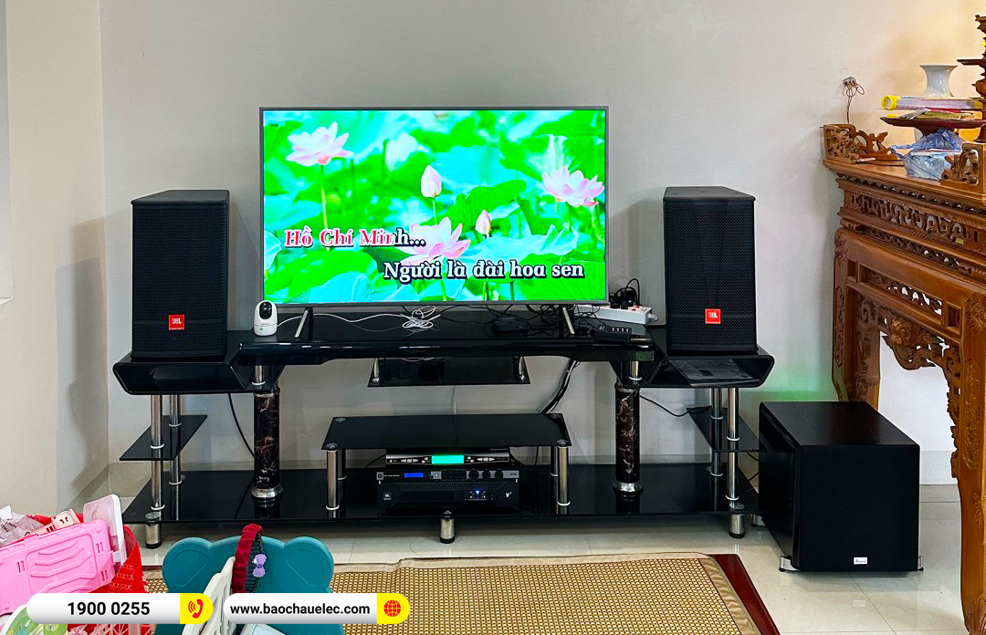Lắp đặt d&agrave;n karaoke JBL hơn 61tr cho anh Trung tại H&agrave; Nội 